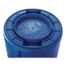 Load image into Gallery viewer, Vented Round Brute Container, 44 gal, Plastic, Blue
