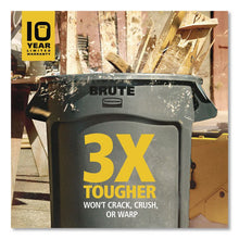 Load image into Gallery viewer, Vented Wheeled BRUTE Container, 32 gal, Plastic, Gray
