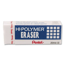 Load image into Gallery viewer, Hi-Polymer Eraser, For Pencil Marks, Rectangular Block, Medium, White, 3/Pack

