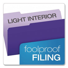 Load image into Gallery viewer, Interior File Folders, 1/3-Cut Tabs: Assorted, Legal Size, Violet, 100/Box
