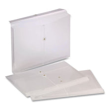 Load image into Gallery viewer, Poly String and Button Envelope, String/Button Closure, 8.5 x 14, Clear, 3/Pack
