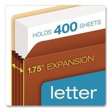 Load image into Gallery viewer, Standard Expanding File Pockets, 1.75" Expansion, Legal Size, Redrope, 25/Box
