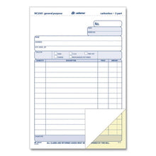Load image into Gallery viewer, General Purpose Forms, Two-Part Carbonless, 8.5 x 5.67, 100 Forms Total/Pack
