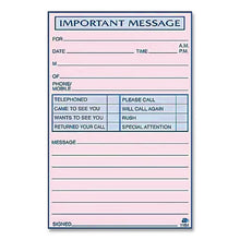 Load image into Gallery viewer, Important Message Book, Two-Part Carbonless, 4 Forms/Sheet, 400 Forms Total
