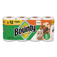 Load image into Gallery viewer, Kitchen Roll Paper Towels, 2-Ply, White, 10.5 x 11, 75 Sheets/Roll, 4 Triple Rolls/Pack, 6 Packs/Carton
