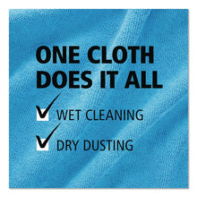 Load image into Gallery viewer, Microfiber Cleaning Cloths, 12 x 12, Blue, 24/Pack
