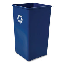 Load image into Gallery viewer, Square Recycling Container, 50 gal, Plastic, Blue

