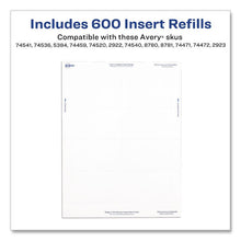 Load image into Gallery viewer, Name Badge Insert Refills, Horizontal, 3 x 4, White, 600/Pack
