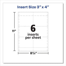 Load image into Gallery viewer, Name Badge Insert Refills, Horizontal, 3 x 4, White, 600/Pack
