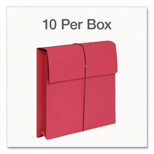 Load image into Gallery viewer, Expanding Wallet with Elastic Closure, 2" Expansion, 1 Section, Letter Size, Red, 10/Box
