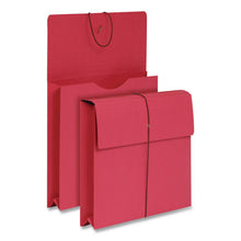 Load image into Gallery viewer, Expanding Wallet with Elastic Closure, 2" Expansion, 1 Section, Letter Size, Red, 10/Box
