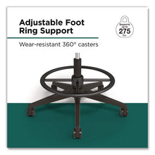 Load image into Gallery viewer, Bedford Task Stool, Supports Up to 275 lb, 26.5 x 33.6 Seat Height, Black Seat, Black Back, Black Base
