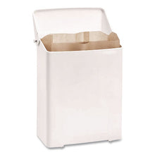 Load image into Gallery viewer, Enamel Feminine Napkin Receptacle, Metal, White
