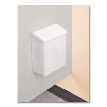 Load image into Gallery viewer, Enamel Feminine Napkin Receptacle, Metal, White
