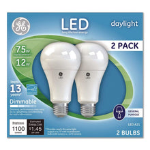 Load image into Gallery viewer, LED Dimmable A21 Light Bulb, 12 W, Daylight, 2/Pack
