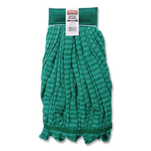 Load image into Gallery viewer, Microfiber Tube Wet Mop, Microfiber/Polyester, Medium, Green
