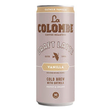 Load image into Gallery viewer, Draft Latte Cold Brew, Vanilla Latte with Oat Milk, 11 oz Can, 12/Carton

