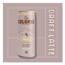 Load image into Gallery viewer, Draft Latte Cold Brew, Vanilla Latte with Oat Milk, 11 oz Can, 12/Carton
