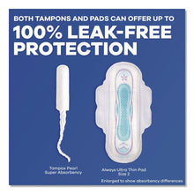 Load image into Gallery viewer, Pearl Tampons, Light/Regular/Super Absorbency, 47/Pack
