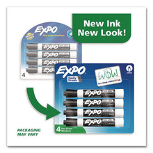 Load image into Gallery viewer, Dry Erase Marker, Chisel Tip, Black, 4/Pack
