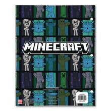 Load image into Gallery viewer, Licensed Two-Pocket Folder, Minecraft, Side: 3-Hole Punched, Accommodates (50) 11 x 8.5 Sheets, Multicolor
