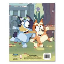 Load image into Gallery viewer, Licensed Two-Pocket Folder, Bluey and Bingo, Side: 3-Hole Punched, Accommodates (50) 11 x 8.5 Sheets, Multicolor
