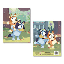Load image into Gallery viewer, Licensed Two-Pocket Folder, Bluey and Bingo, Side: 3-Hole Punched, Accommodates (50) 11 x 8.5 Sheets, Multicolor
