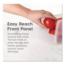 Load image into Gallery viewer, Stackable Plastic Storage Bin. Medium, 1.6 qt, 6 x 11 x 5, Clear
