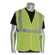 Load image into Gallery viewer, ANSI Class 2 Hook and Loop Safety Vest, Polyester Mesh, Medium, Lime
