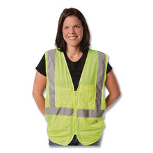 Load image into Gallery viewer, ANSI Class 2 Hook and Loop Safety Vest, Polyester Mesh, Medium, Lime
