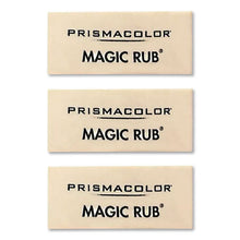 Load image into Gallery viewer, MAGIC RUB Eraser, For Pencil/Ink Marks, Rectangular Block, Medium, Off White, 3/Pack
