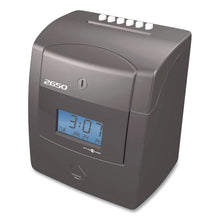 Load image into Gallery viewer, 2650 Pro Auto Aligning Time Clock, Digital Display, Charcoal
