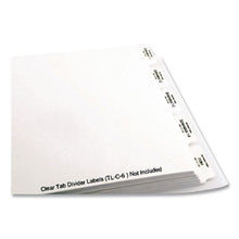 Load image into Gallery viewer, Landscape Orientation Index Dividers, 5-Tab, 14 x 8.5, White, 1 Set
