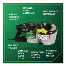 Load image into Gallery viewer, 8 Amp Variable Speed Portable Rebar Cutter and Bender
