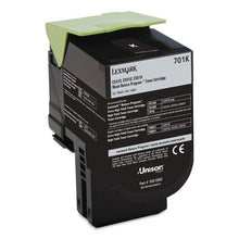 Load image into Gallery viewer, 70C10K0 Return Program Toner, 1,000 Page-Yield, Black
