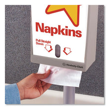 Load image into Gallery viewer, Mega Cartridge Napkin System Dispenser, 8 x 5.7 x 22.6, Gray
