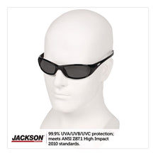 Load image into Gallery viewer, Hellraiser Safety Glasses, Black Full Frame, Smoke Dual Lens
