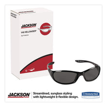 Load image into Gallery viewer, Hellraiser Safety Glasses, Black Full Frame, Smoke Dual Lens
