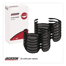 Load image into Gallery viewer, Hellraiser Safety Glasses, Black Full Frame, Smoke Dual Lens
