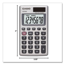 Load image into Gallery viewer, HS-8VA Handheld Calculator, 8-Digit LCD, Silver
