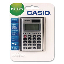 Load image into Gallery viewer, HS-8VA Handheld Calculator, 8-Digit LCD, Silver
