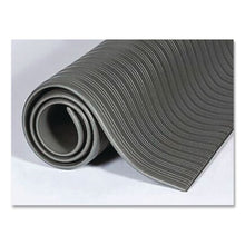 Load image into Gallery viewer, Ribbed Vinyl Anti-Fatigue Mat, Rectangular, Gray Ribbed Surface, 27" x 36"
