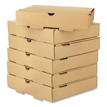Load image into Gallery viewer, Corrugated Pizza Box, 10 x 10 x 2, Kraft, Cardboard, 50/Carton
