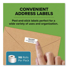 Load image into Gallery viewer, LW Address Labels, 1.13" x 3.5", White, 350 Labels/Roll, 12 Rolls/Pack
