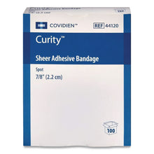 Load image into Gallery viewer, Sheer Plastic Adhesive Bandages, Round Spot, 0.88 x 0.88, Clear, 100/Box

