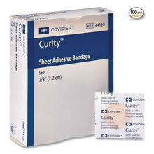 Load image into Gallery viewer, Sheer Plastic Adhesive Bandages, Round Spot, 0.88 x 0.88, Clear, 100/Box
