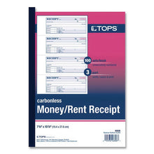 Load image into Gallery viewer, Money and Rent Receipt Book, Account + Payment Sections, Three-Part Carbonless, 7.13 x 2.75, 4 Forms/Sheet, 100 Forms Total
