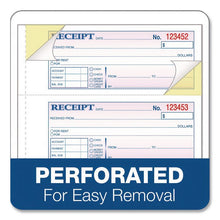 Load image into Gallery viewer, Money and Rent Receipt Book, Account + Payment Sections, Three-Part Carbonless, 7.13 x 2.75, 4 Forms/Sheet, 100 Forms Total
