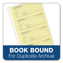 Load image into Gallery viewer, Money and Rent Receipt Book, Account + Payment Sections, Three-Part Carbonless, 7.13 x 2.75, 4 Forms/Sheet, 100 Forms Total
