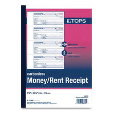 Load image into Gallery viewer, Money and Rent Receipt Books, Account + Payment Sections, Two-Part Carbonless, 7.13 x 2.75, 4 Forms/Sheet, 400 Forms Total
